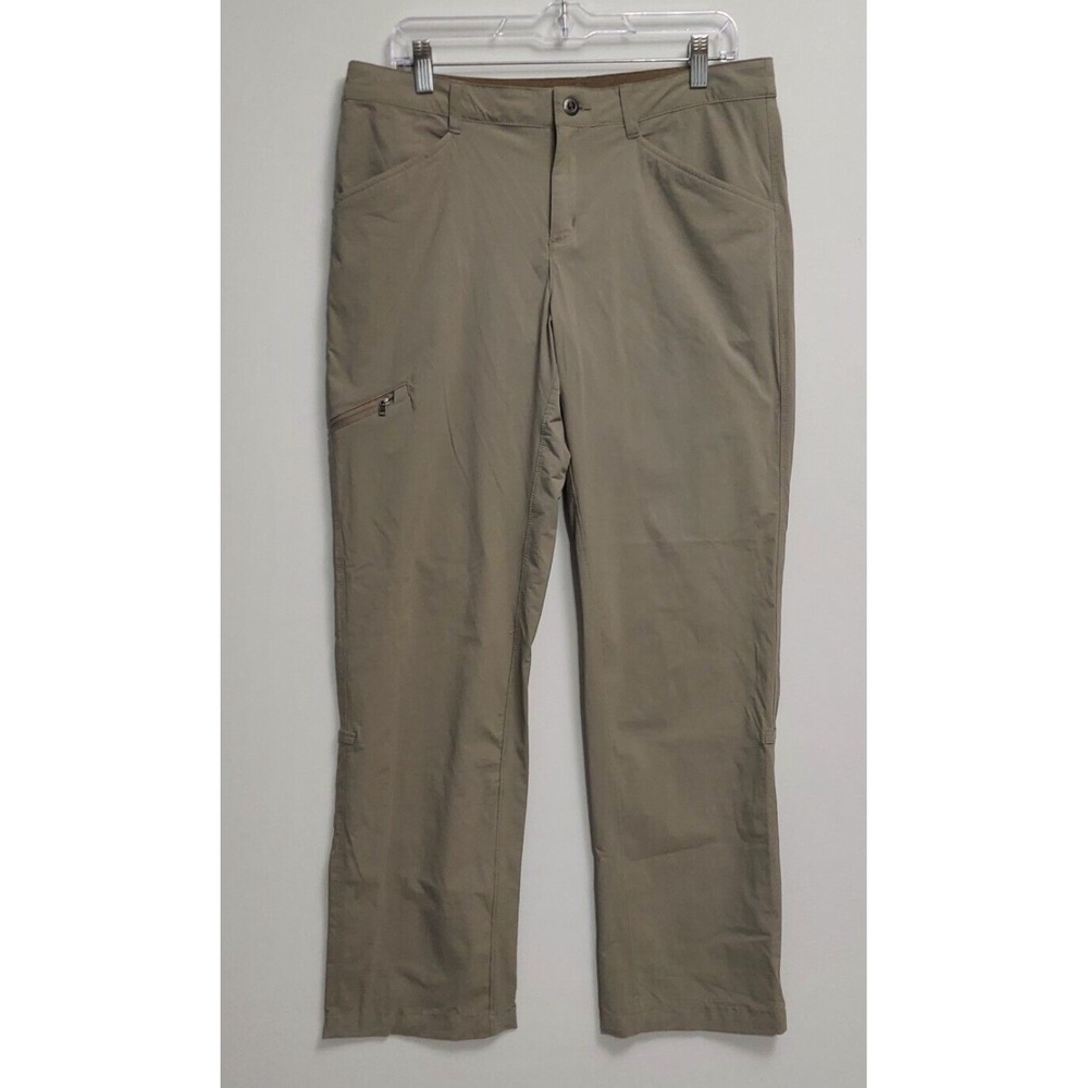 Patagonia Women's Quadry Hiking Pants Forge Gray Size 12 x 31 Nylon Stretchy